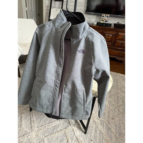 The North Face Windwall Softshell Waterproof Gray Women's Jacket Size M - Picture 2 of 6